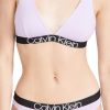 Calvin Klein Bralette triangle femme confortable lyocell-0