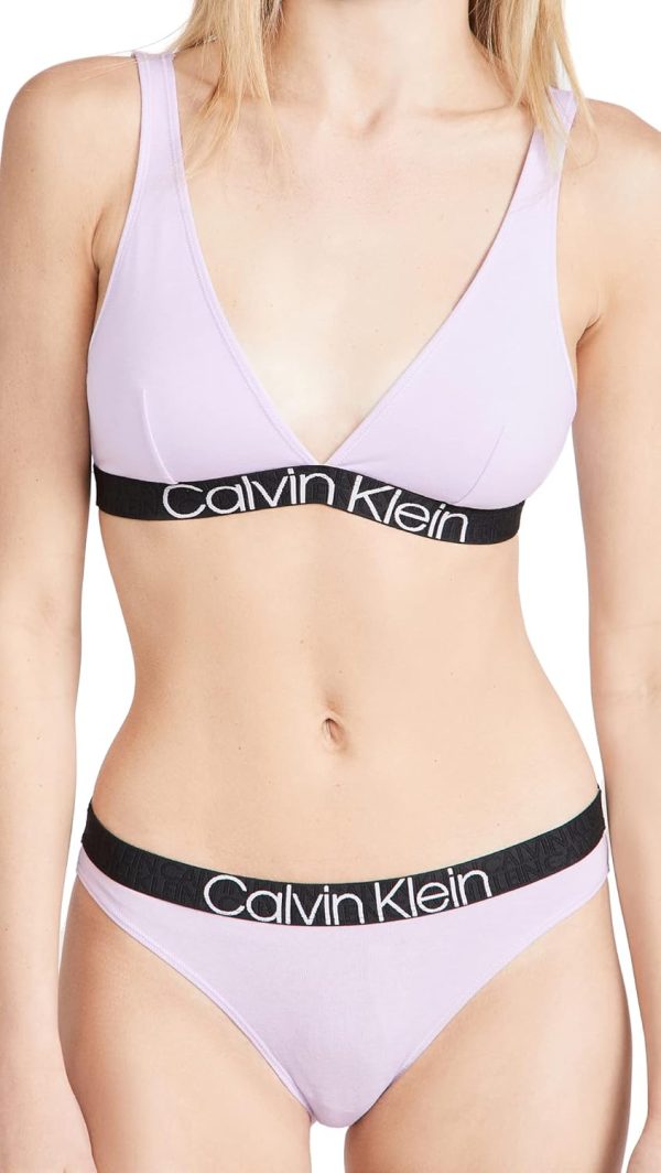 Calvin Klein Bralette triangle femme confortable lyocell-0