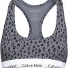 Calvin Klein Bralette Femme Soutien-gorge moulé Gris Noir-0