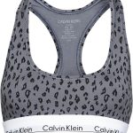 Calvin Klein Bralette Femme Soutien-gorge moulé Gris Noir-0