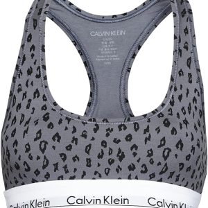 Calvin Klein Bralette Femme Soutien-gorge moulé Gris Noir-0