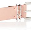 Ceinture Femme Calvin Klein Cuir Lisse Boucle Métal