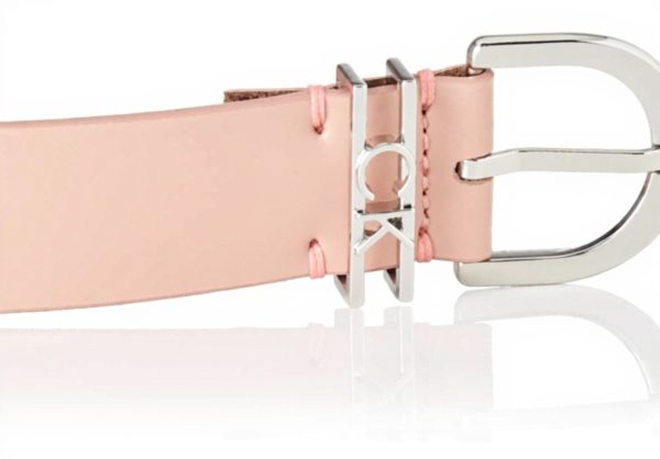 Ceinture Femme Calvin Klein Cuir Lisse Boucle Métal