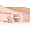 Ceinture Femme Calvin Klein Cuir Lisse Boucle Métal
