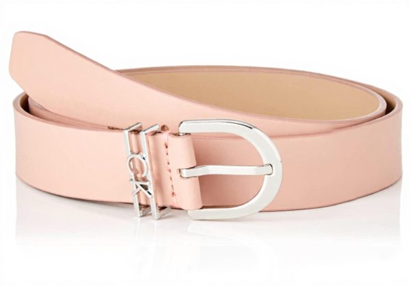 Ceinture Femme Calvin Klein Cuir Lisse Boucle Métal