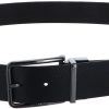 Ceinture Cuir Calvin Klein Homme Boucle Ardillon Noir-2
