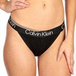String Calvin Klein femme coton noir lingerie confort