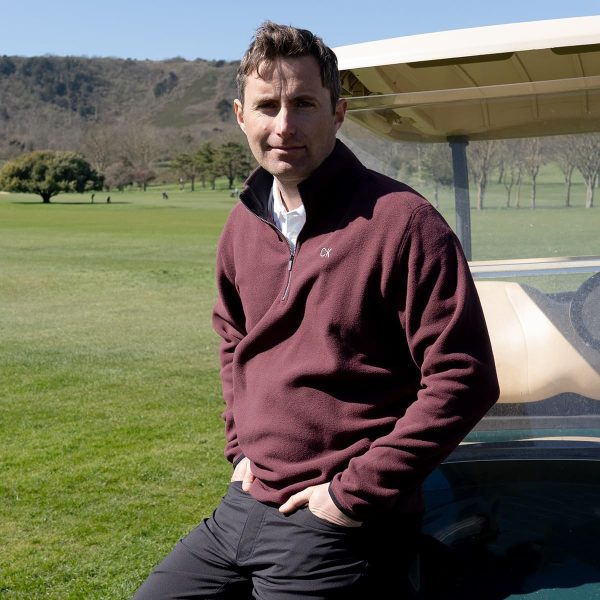 Pull Golf Calvin Klein Polaire Extensible Demi-Zip Homme-4
