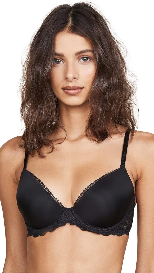 Soutien-gorge Calvin Klein dentelle femme noir confort-0