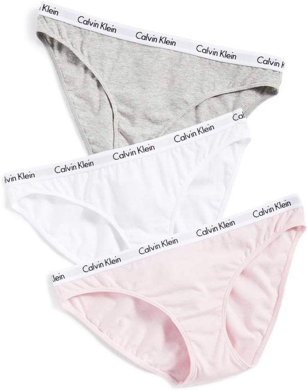 Sous-vêtements Calvin Klein bikini lot de 3 femme coton-0