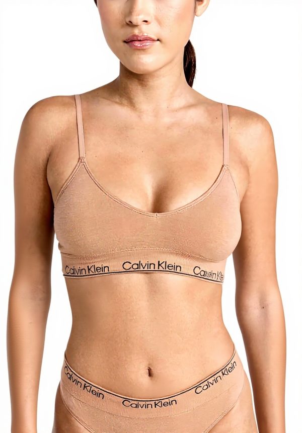 Soutien-gorge Calvin Klein coton naturel triangle femme