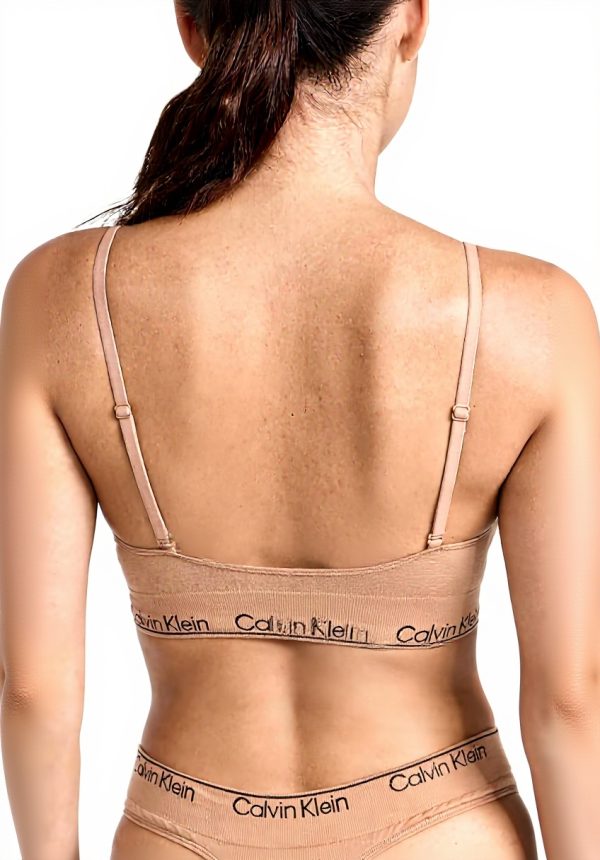 Soutien-gorge Calvin Klein coton naturel triangle femme
