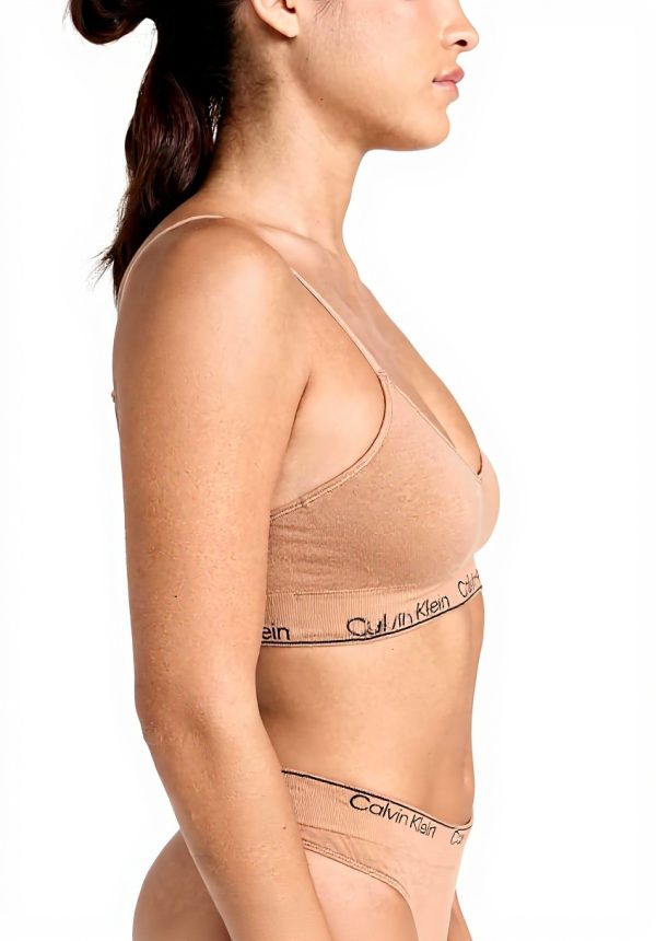 Soutien-gorge Calvin Klein coton naturel triangle femme