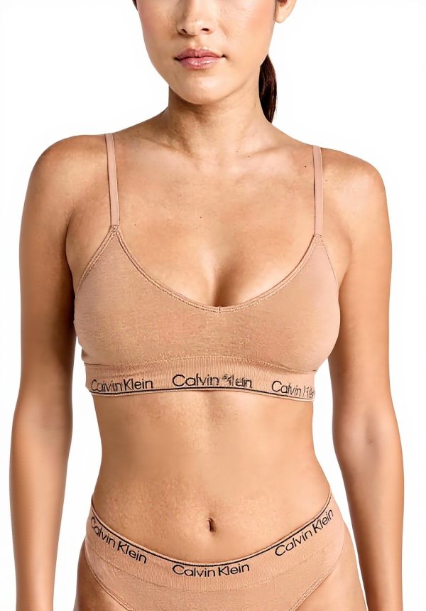 Soutien-gorge Calvin Klein coton naturel triangle femme