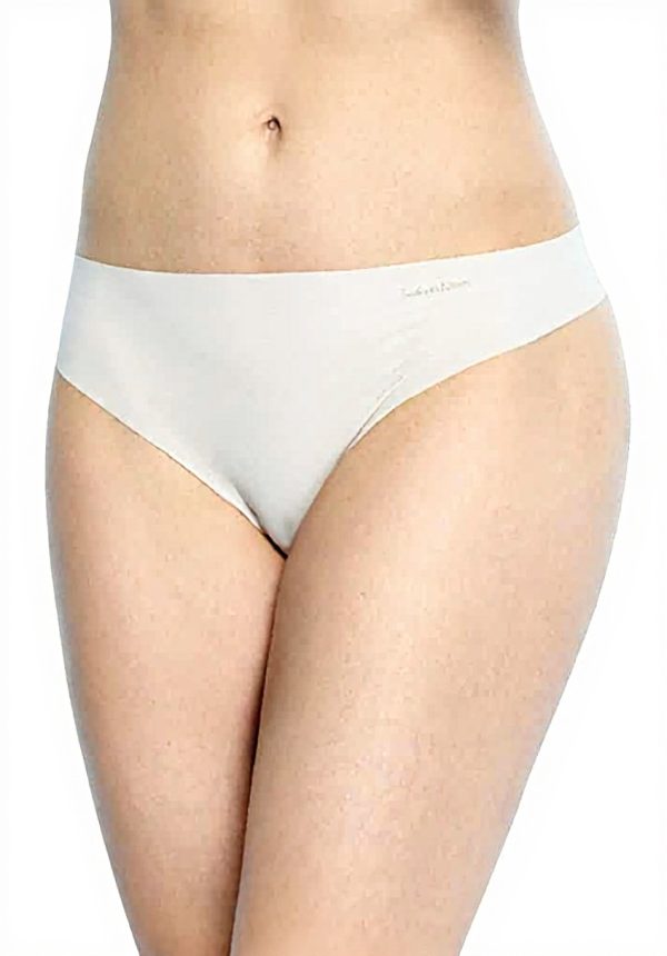 String invisible Calvin Klein femme beige lingerie