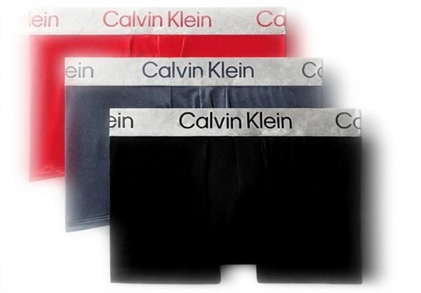 Boxers Calvin Klein 3Pk Homme Bleu Noir Mazarine Lavable
