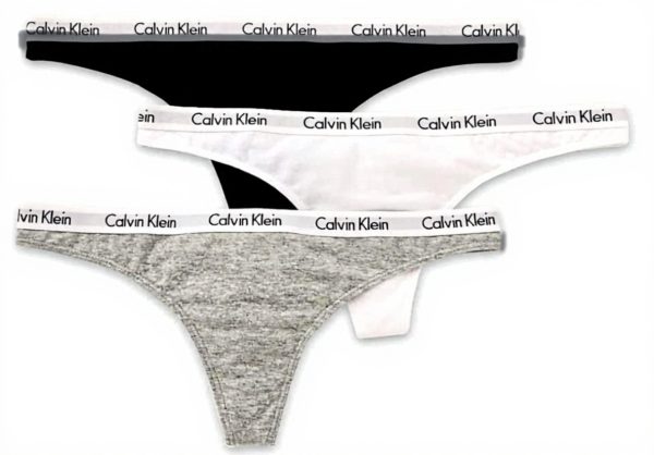 Calvin Klein strings lot de 3 coton ceinture logo femme