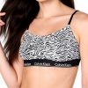 Soutien-gorge femme Calvin Klein coton zébré moderne noir