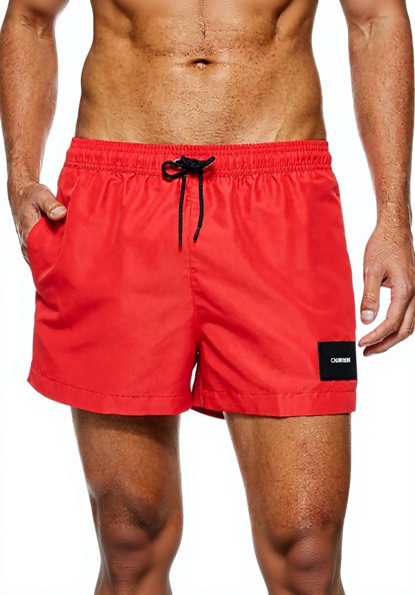 Shorts de bain Calvin Klein cordon serrage haut risque