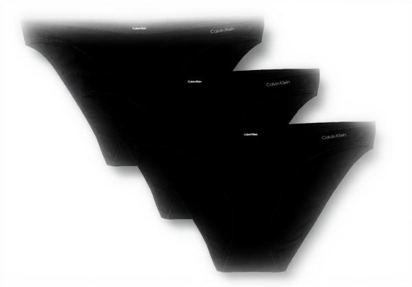 Calvin Klein Slip Femme Coton Stretch Lot de 3 Bikini