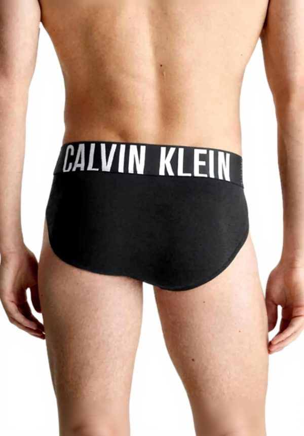 Slips homme Calvin Klein Hip Brief 3PK noir durable