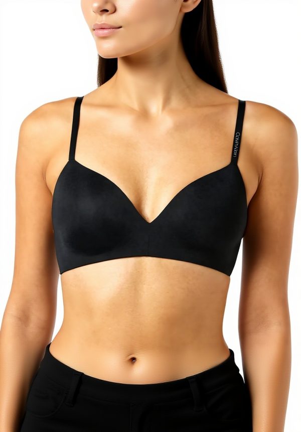 Soutien-gorge Calvin Klein sans armatures léger doublé Noir