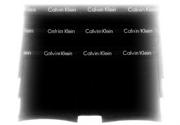 Caleçons Calvin Klein homme lot 3 noir taille basse coton