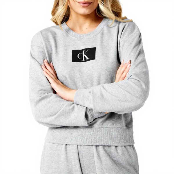 Sweatshirt Calvin Klein Femme Coton Recyclé Confortable