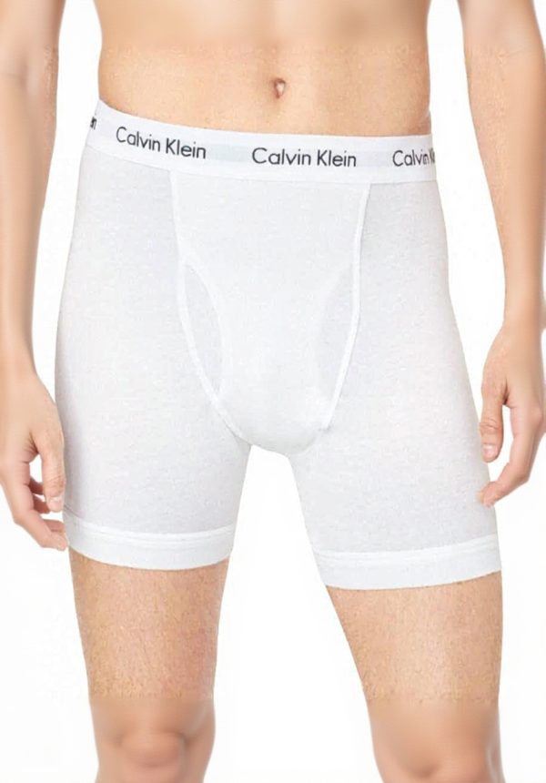 Caleçon Calvin Klein Homme Coton Élastique 3 Pack Blanc