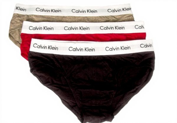 Slip Homme Calvin Klein Pack 3 Coton Confortable L