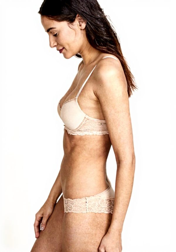 Soutien-gorge Calvin Klein dentelle confort femme nude 105B
