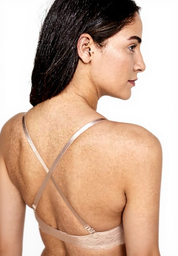 Soutien-gorge Calvin Klein dentelle confort femme nude 105B