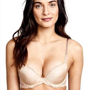 Soutien-gorge Calvin Klein dentelle confortable femme nude