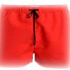 Short de Bain Calvin Klein Homme Drawstring Rouge Noir
