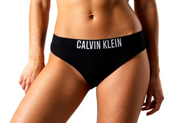 Calvin Klein Slip de Bain Femme Noir Confort Élégant