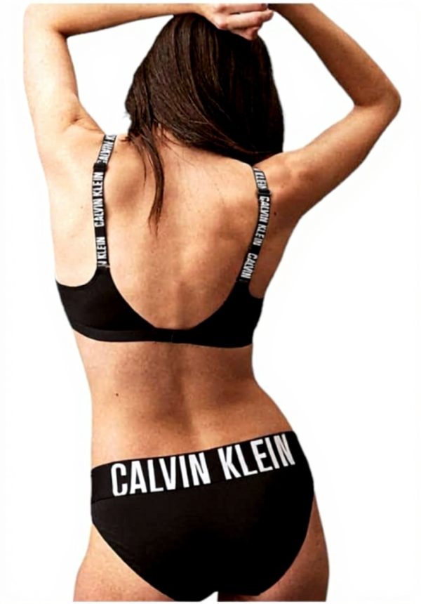 Calvin Klein Slip Femme Microfibre Noir Confortable