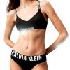 Calvin Klein Slip Femme Microfibre Noir Confortable