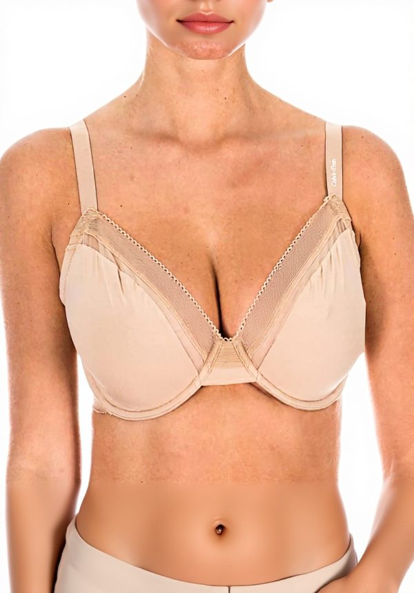 Soutien-gorge Calvin Klein uni sans doublure femme lingerie