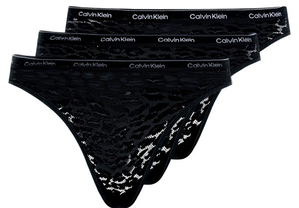 Calvin Klein Culotte Dentelle Tripack Polyamide Elasthanne