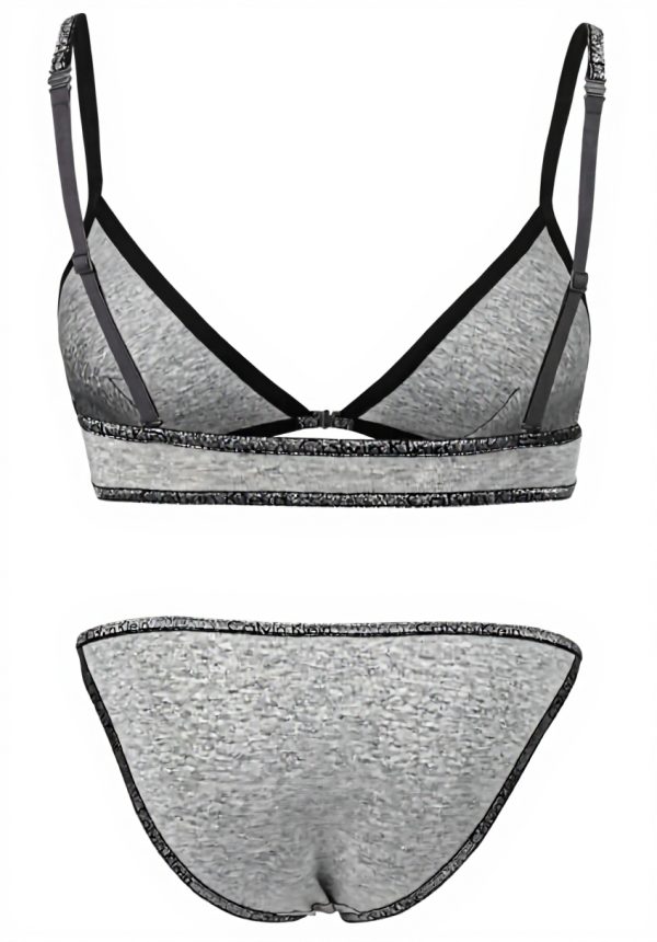 Ensemble lingerie Calvin Klein triangle tanga modal
