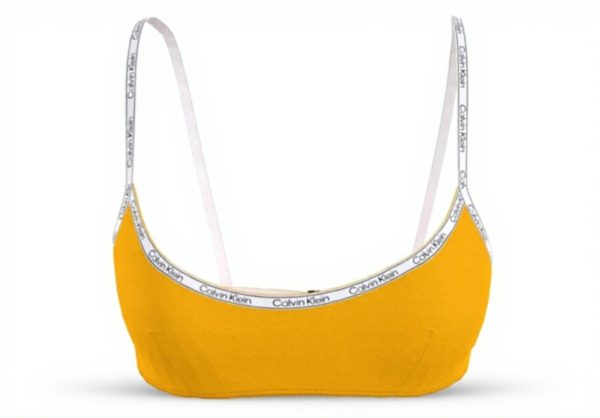 Maillot de bain Calvin Klein jaune deux pièces polyamide