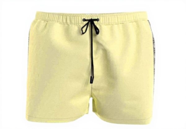 Maillot de bain Calvin Klein polyester jaune homme surf