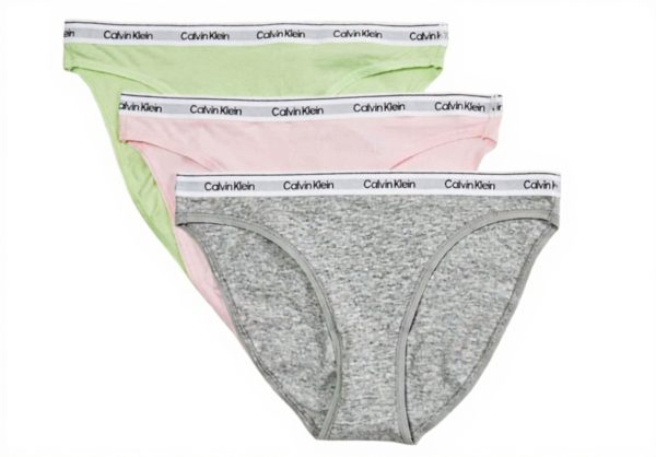 Culottes Calvin Klein lot 3 coton doux logo moderne femme
