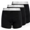 Sous-vêtements longs Calvin Klein Noir Coton Confort Homme-5