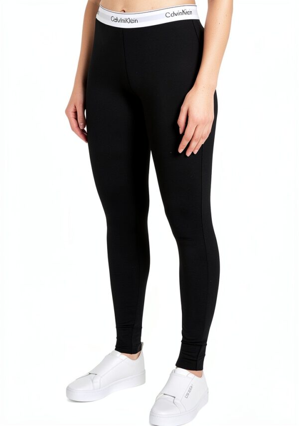 Legging Calvin Klein Noir Sport Confortable Femme-0