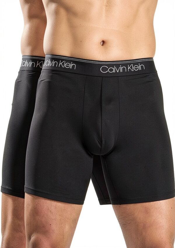 Caleçon Calvin Klein Homme Noir Élasthanne Confortable-1