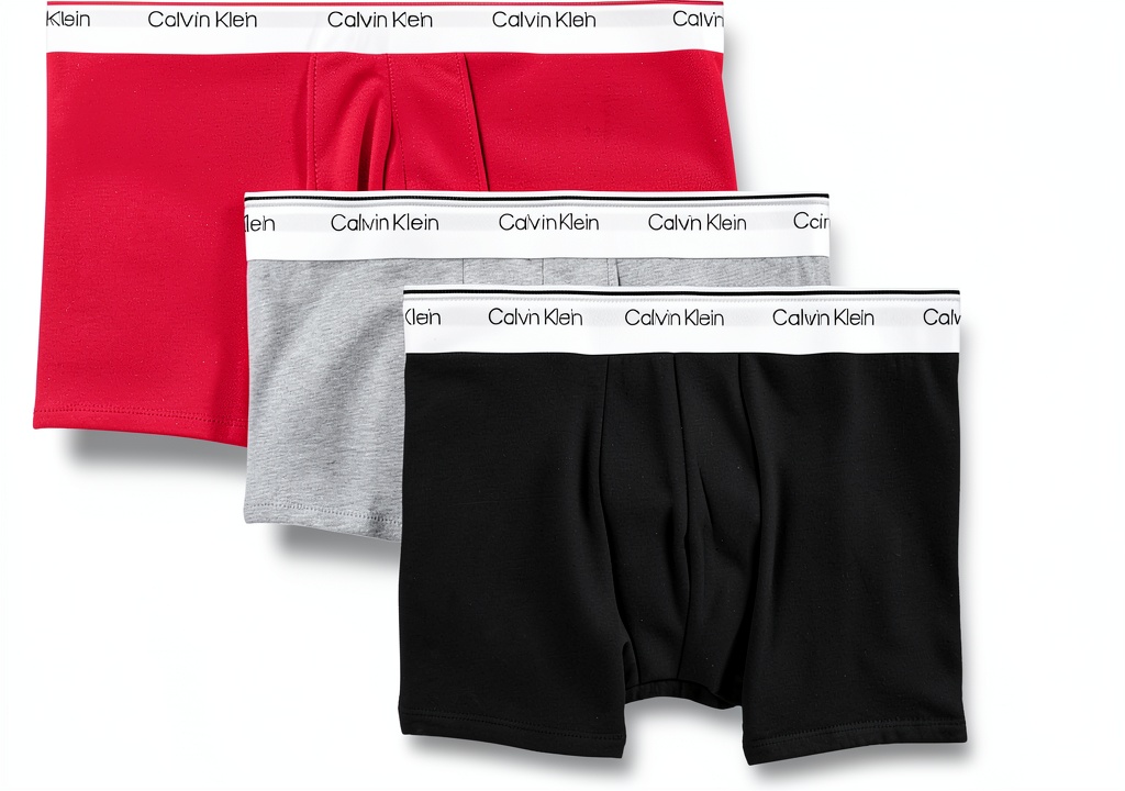 Slips Calvin Klein homme en coton gris sur fond neutre