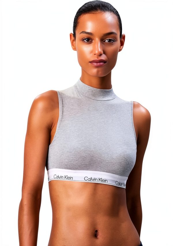 Calvin Klein Bralette Femme Col Haut Doux Rembourré Lingerie