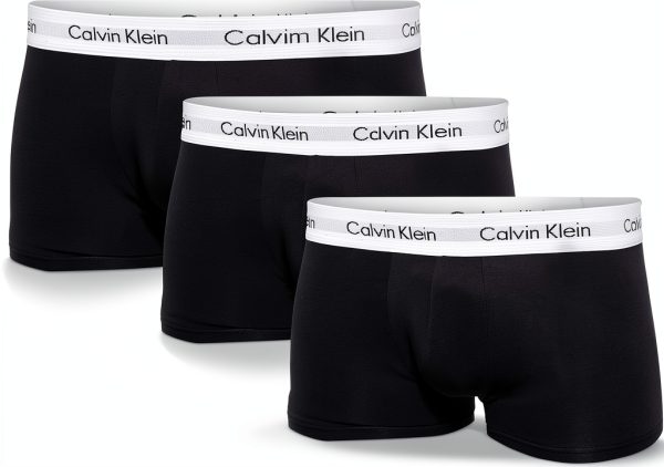 Caleçons Calvin Klein coton stretch lot 3 taille basse homme