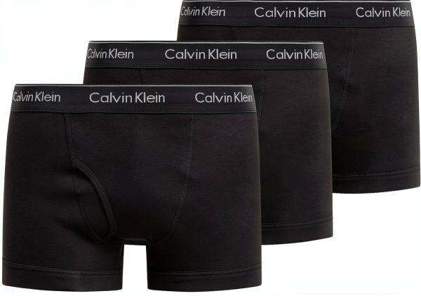 Boxers Calvin Klein Coton Stretch Lot 3 Homme Blanc Baleine